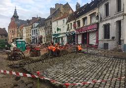 Ardres : les travaux de la place d'Armes avancent bien