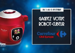 Carrefour Coquelles vous offre votre Cookéo Moulinex (Carrefour est ouvert les dimanches de décembre)