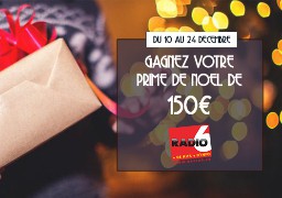 Radio 6 vous offre 150€ pour Noël