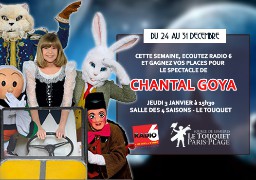 Chantal Goya au Touquet le 3 Janvier