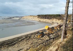 Nouvelle opération de réensablement au Bois de Sapins à Groffliers