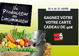 [Jeu Antenne] Gagnez votre carte cadeau de 40€ à dépenser chez : Aux gouts de la ferme