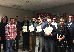 Remise d’attestation de compétences aux futurs bouchers à Calais