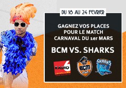 [Jeu Antenne] - Gagnez vos places pour BCM / ANTIBES - Match de Carnaval