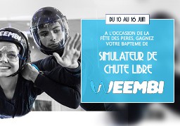 Gagnez votre baptême de simulateur de chute libre avec weembi