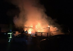 Un mobile home ravagé par un incendie à Froméssent.