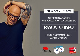 Gagnez vos places pour le concert de Pascal Obispo à Amiens le 7 Novembre.