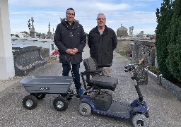 Berck: le scooter électrique du cimetière rencontre un franc succès