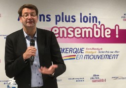  Le maire de Dunkerque, Patrice Vergriete en campagne pour un deuxième mandat.