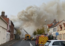 Berck : important incendie rue de l'impératrice ce vendredi matin.