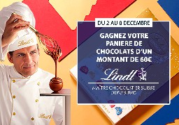 GRAND JEU DE NOEL - Gagnez votre panière de 60€ de chocolats avec Lindt Coquelles