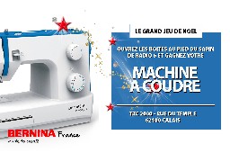 GRAND JEU DE NOEL - Gagnez votre machine à coudre BERNETTE SEW&GO 3 avec TTC 2000