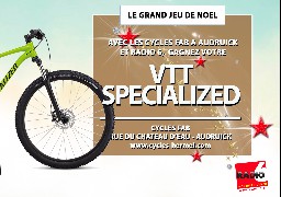 GRAND JEU DE NOEL - Gagnez un VTT SPECIALIZED avec les cycles Fab à Audruicq - Valeur : 599€