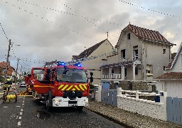 L'intérieur d'une maison détruit par un incendie au Touquet 