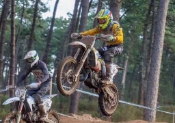 César Huchin participe à son 4ème enduro, mais son premier en catégorie « junior »