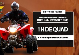 Gagnez 1h de quad avec Radio 6 et Quad Evasion 62