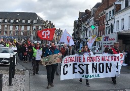 Abbeville : 120 personnes mobilisées contre la réforme des retraites