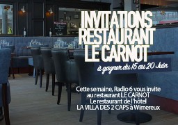 Gagnez votre invitation pour 2 au restaurant LE CARNOT à Wimereux