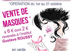 Touquet: une association de commerçants vend des masques pour Octobre Rose