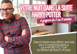 Radio 6 vous invite à passer la nuit dans la suite 9 3/4 Harry Potter du Manoir de Bois En Ardres (pour 4 personnes)