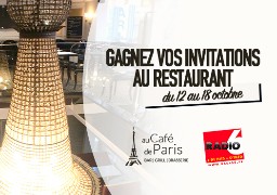 Gagnez votre repas pour 2 au Café de Paris de Calais