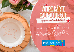 Grand jeu de Noël - Joyeuses Fées et Radio 6 vous offrent votre carte cadeau de 50€