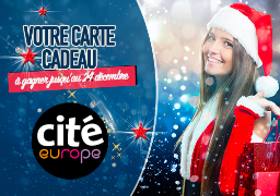 Grand jeu de Noël - 500€ de shopping à gagner avec Cité Europe