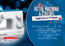 Grand jeu de Noël - TTC 2000 et Radio 6 vous offrent votre machine à coudre Bernina