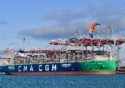 Première en France: escale du CMA CGM « Champs Elysées » au port de Dunkerque 