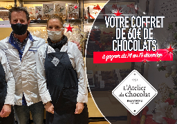 GRAND JEU DE NOEL - L'atelier du chocolat vous offre 60€ de chocolats