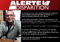 Région d'Abbeville : Roland Choin a disparu depuis lundi matin 