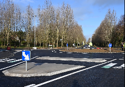 Berck: le nouveau giratoire, avenue du 8 Mai, ouvert à la circulation