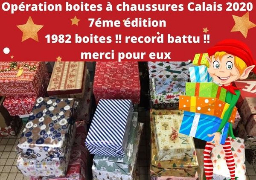 Record battu pour l’opération boîtes à chaussures à Calais