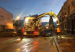 Inondation ce matin rue André Gerschel à Calais