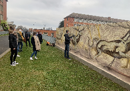 Abbeville: du street art sur les murs du lycée Boucher de Perthes