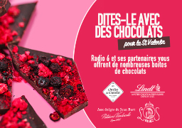 Gagnez vos chocolats de St Valentin avec Aux Doigts de Jean Bart (Le Touquet / Dunkerque / Rosendaël) et la Boutique Lindt (Coquelles)