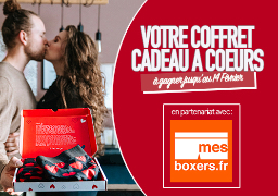 mesboxers.fr et Radio 6 vous offrent, à l'occasion de la St Valentin, votre coffret à coeurs, comprenant...