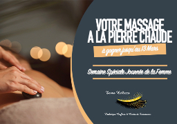 Votre massage à la pierre chaude à gagner avec Emma Bellezza à Boulogne Sur Mer