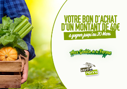 Gagnez votre bon de 40€ avec AUX GOUTS DE LA FERME ET VERT DE TERRE