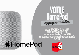 Radio 6 vous offre une enceinte connectée HomePod - Montant : 329€