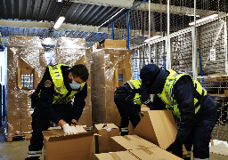 Calais: 10 tonnes de tabac de contrebande saisies en 48h par les douanes