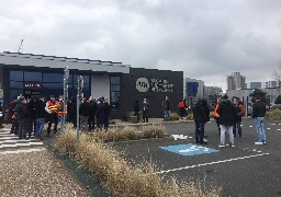 Une centaine de personnes rassemblée ce matin devant ASN à Calais