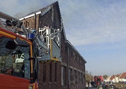 Craywick: l'ancienne distillerie en proie aux flammes ce lundi