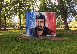 A Calais, le graffeur KMU rend hommage à Eric Masson