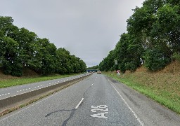 L'A28 coupée près d'Abbeville en direction de Rouen