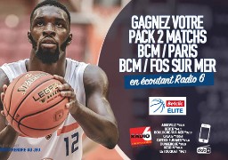 Radio 6 vous offre vos billets pour les premières rencontres du BCM sur le parquet de Sportica