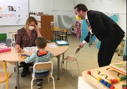 4 élèves autistes encadrés à l'Ecole Thuison-Menchecourt d'Abbeville.