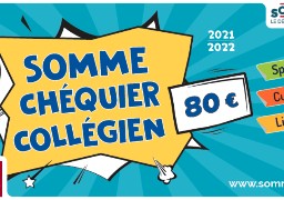 Pour les fêtes pensez à utiliser le chéquier collégien du département de la Somme