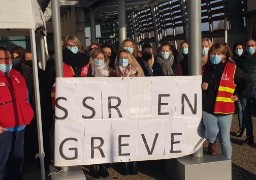 Grève des agents du service de soins de suite et de réadaptation à l'hôpital de Calais