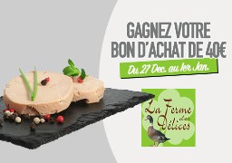 La ferme des délices à Marquise vous offre votre bon d'achat d'une valeur de 40€